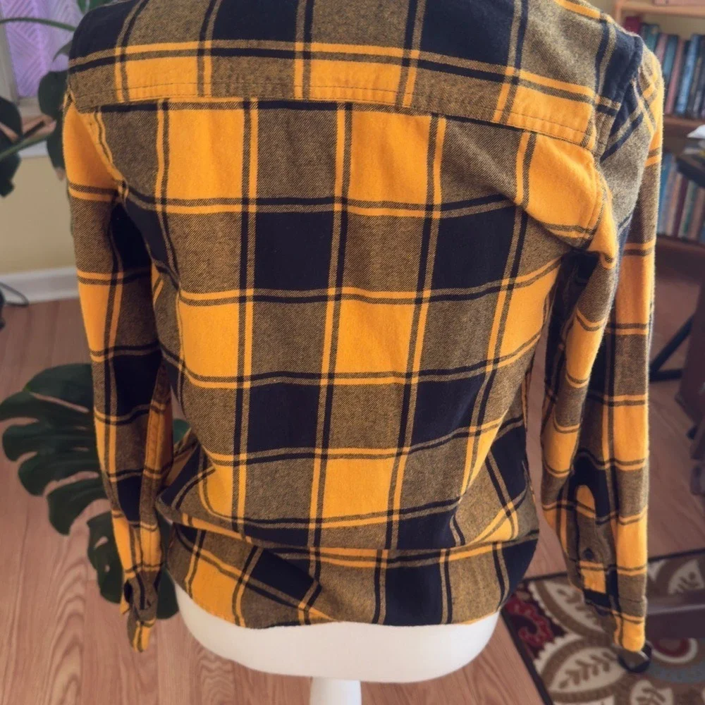 Urban Pipeline‎ Yellow and Black Plaid Utility Jacket